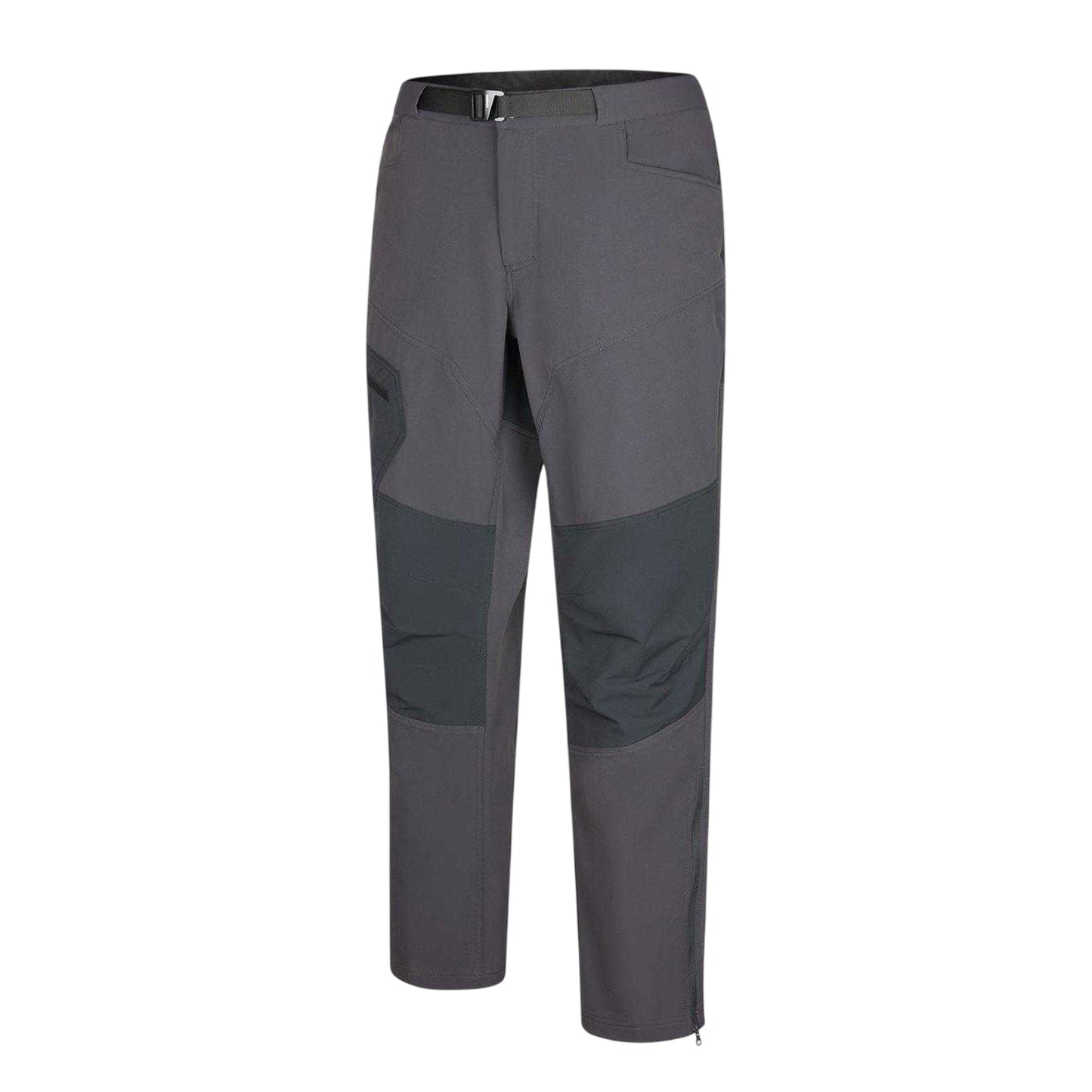 Grey-Black - Side - Karrimor Mens Zip-Off Regular Walking Trousers