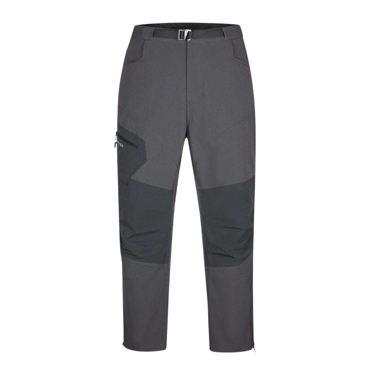 Grey-Black - Front - Karrimor Mens Zip-Off Regular Walking Trousers