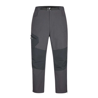 Grey-Black - Front - Karrimor Mens Zip-Off Regular Walking Trousers
