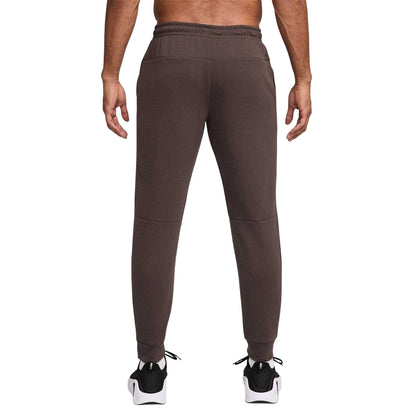 Brown - Back - Nike Mens Dri-FIT Logo Joggers