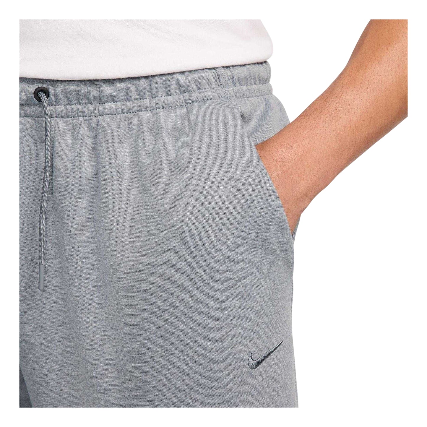 Cool Grey - Side - Nike Mens Dri-FIT Logo Joggers