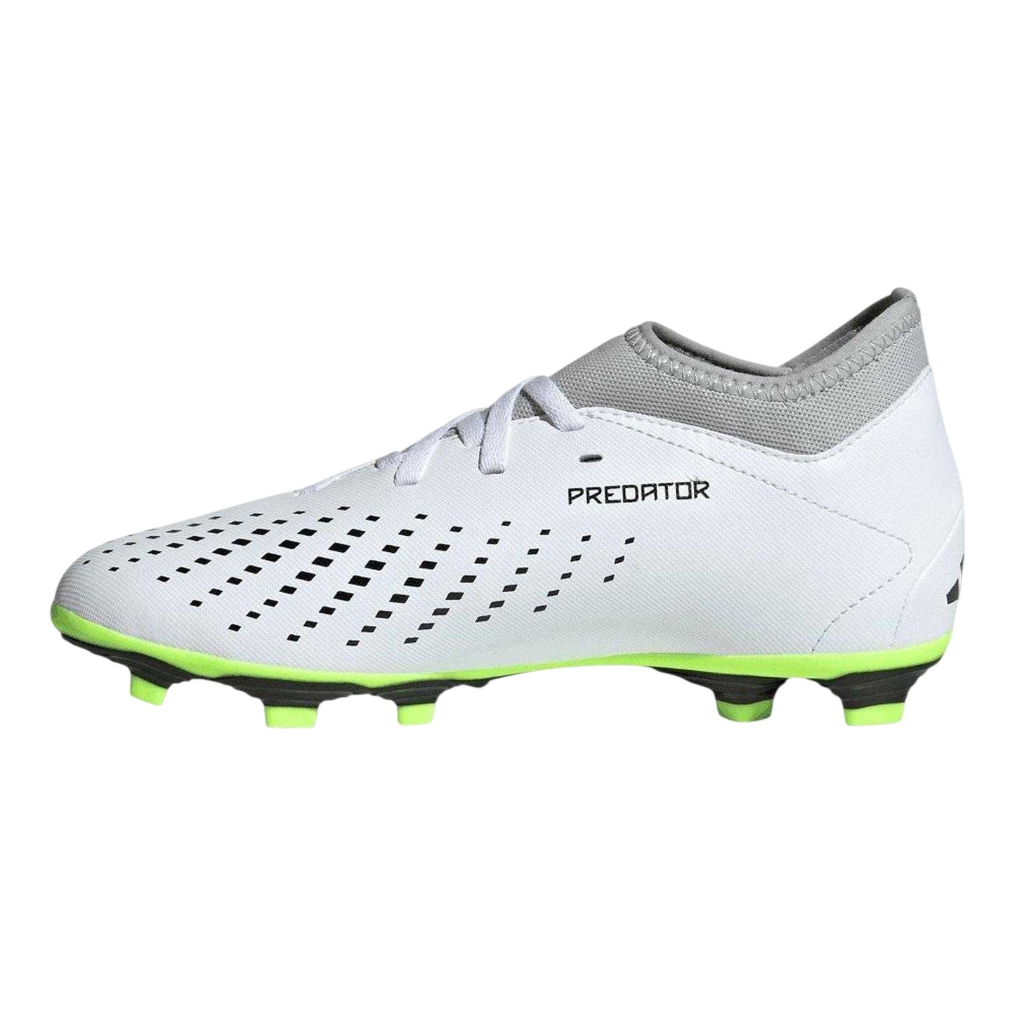 White - Back - Adidas Childrens-Kids Predator Accuracy 4 3 Stripes Flexible Ground Football Boots