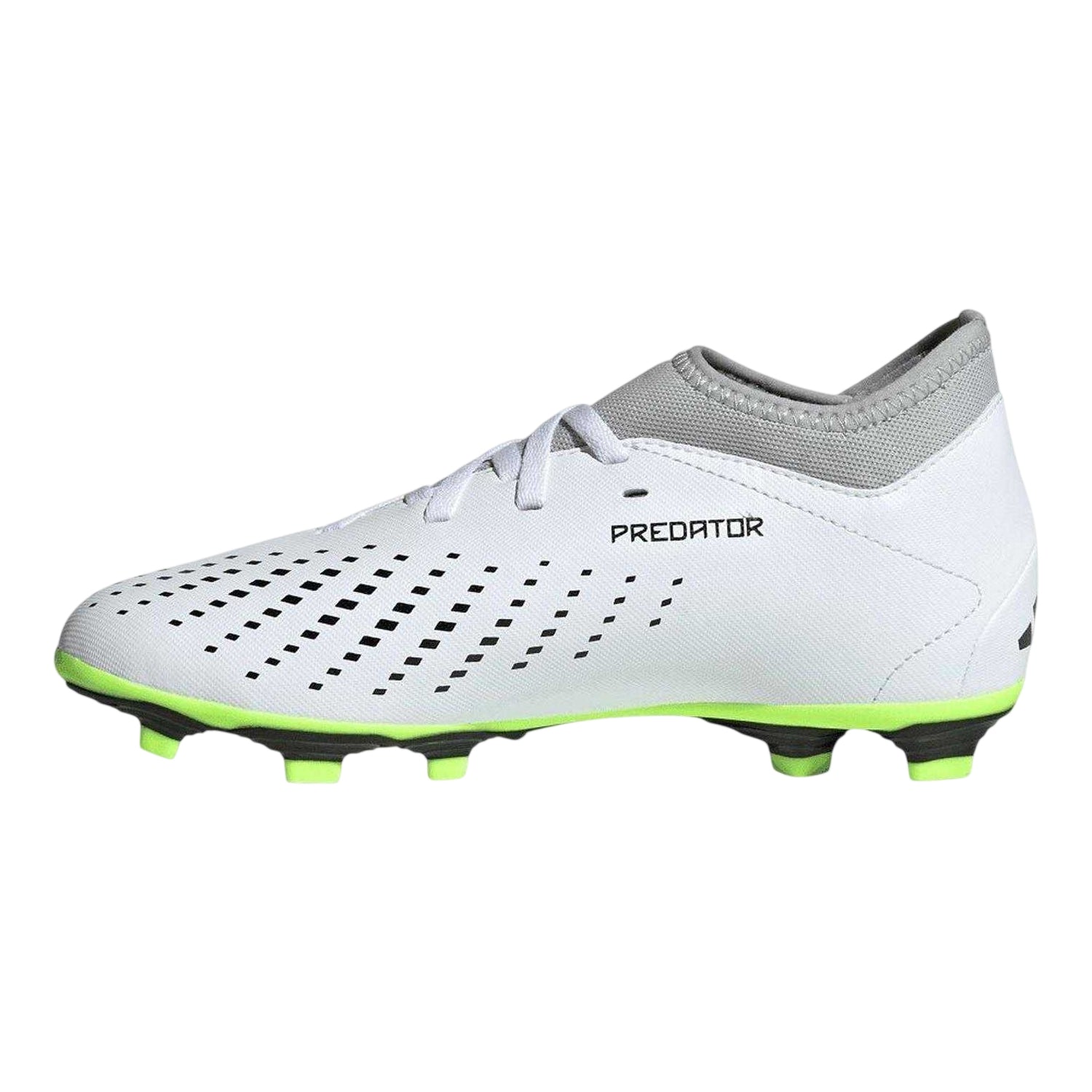 White - Back - Adidas Childrens-Kids Predator Accuracy 4 3 Stripes Flexible Ground Football Boots