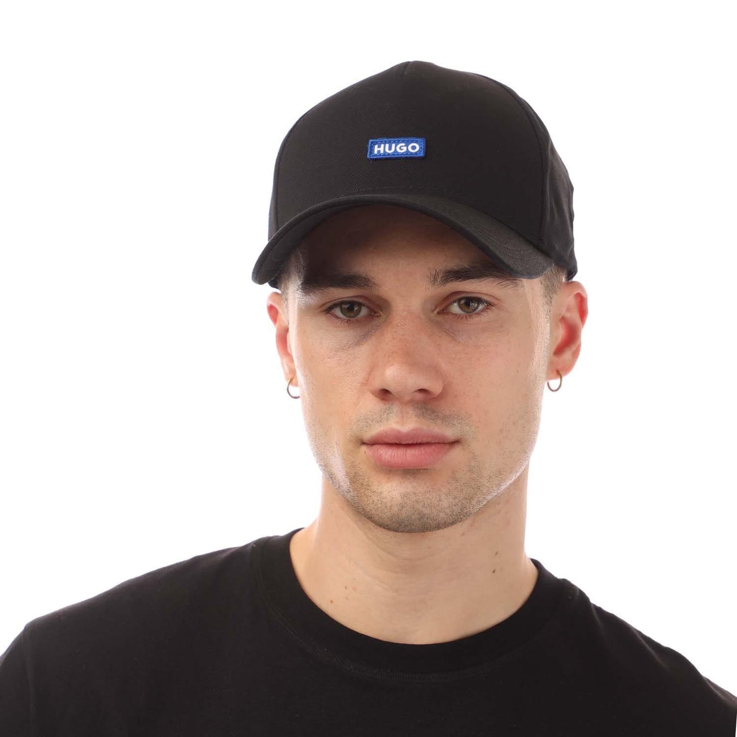 Black - Front - Hugo Boss Jinko Logo Baseball Cap