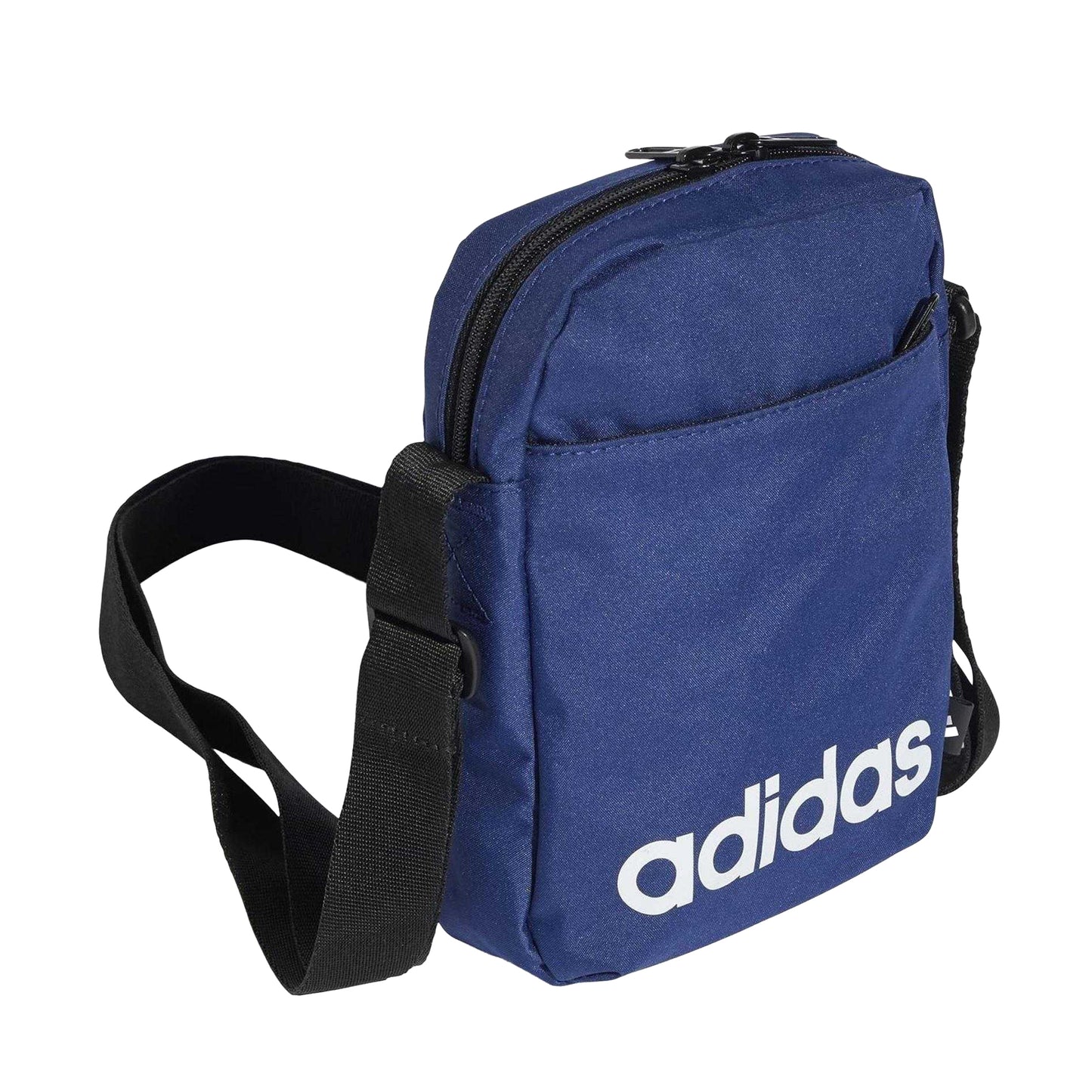 Blue - Side - Adidas Linear Logo Shoulder Bag