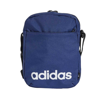Blue - Front - Adidas Linear Logo Shoulder Bag