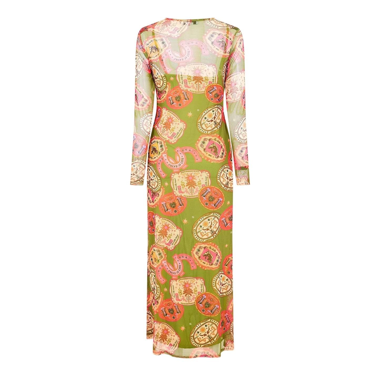 Olive - Back - Never Fully Dressed Womens-Ladies Maxi Dress