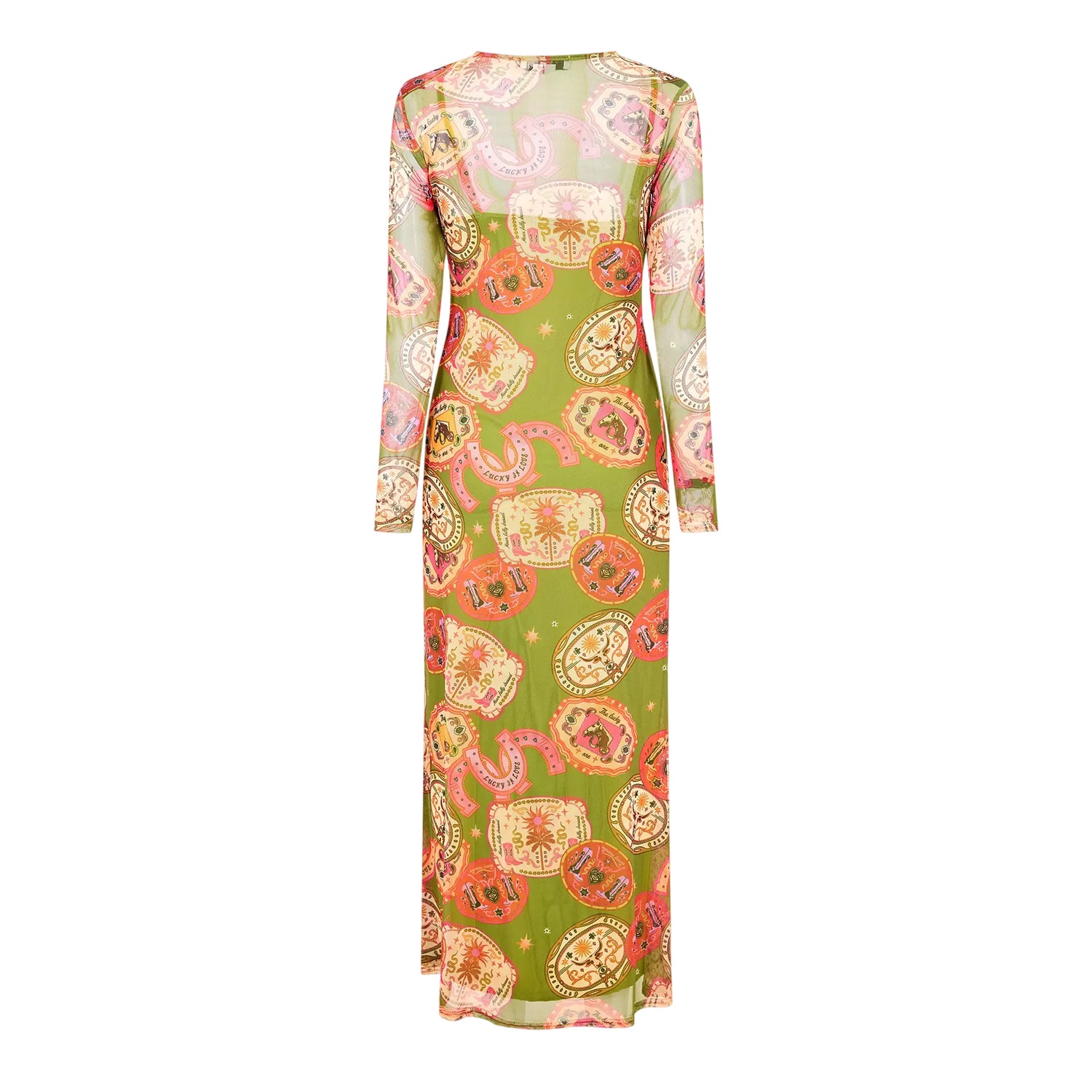 Olive - Back - Never Fully Dressed Womens-Ladies Maxi Dress