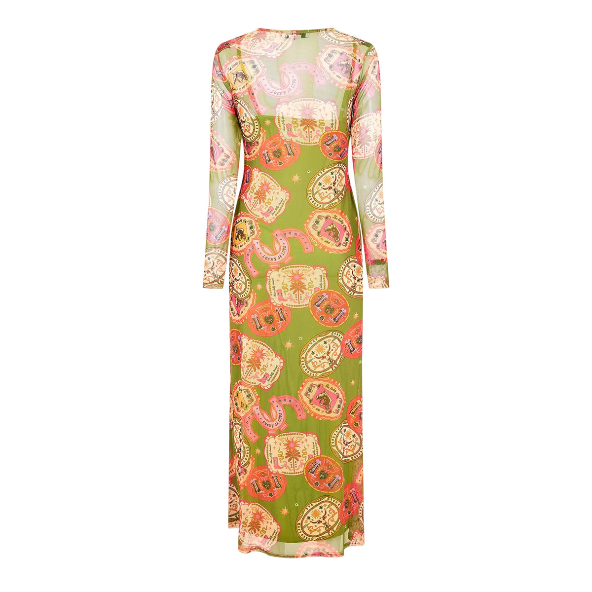 Olive - Back - Never Fully Dressed Womens-Ladies Maxi Dress