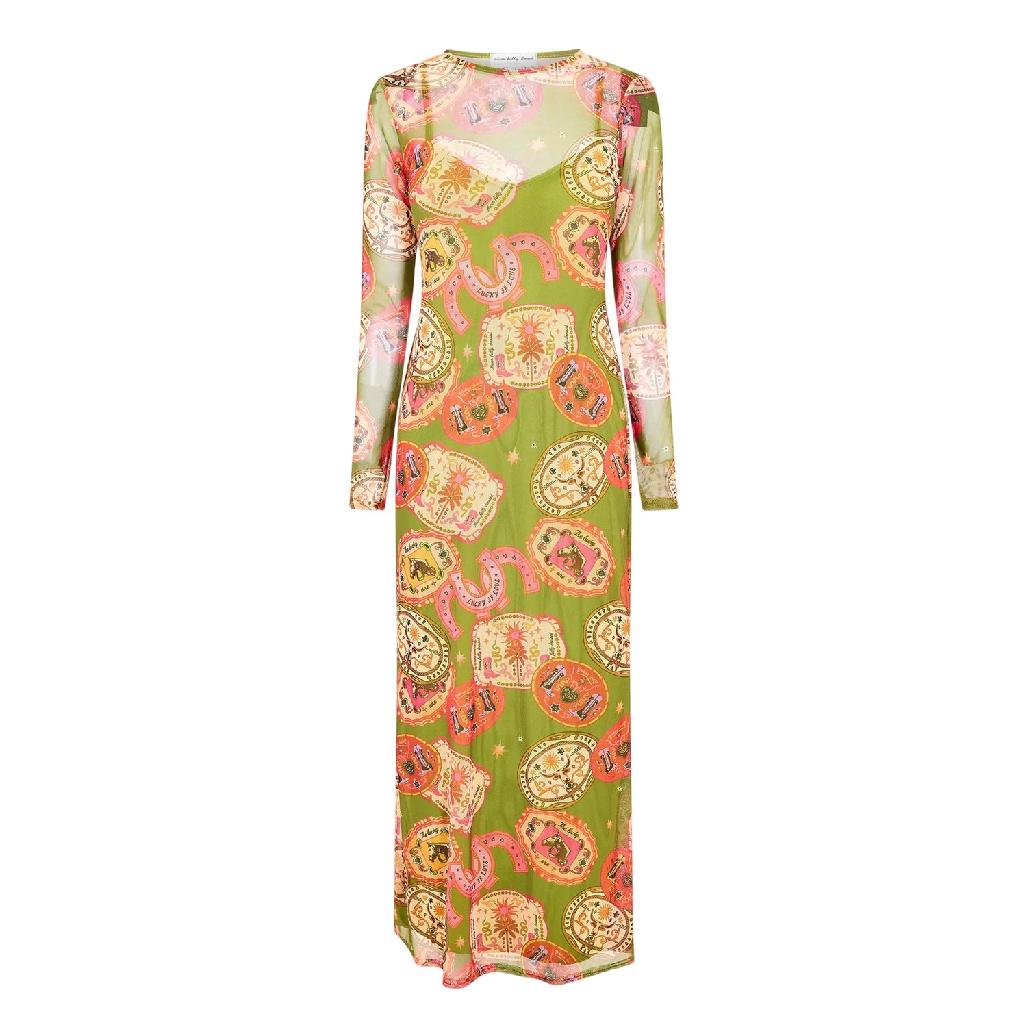 Olive - Front - Never Fully Dressed Womens-Ladies Maxi Dress