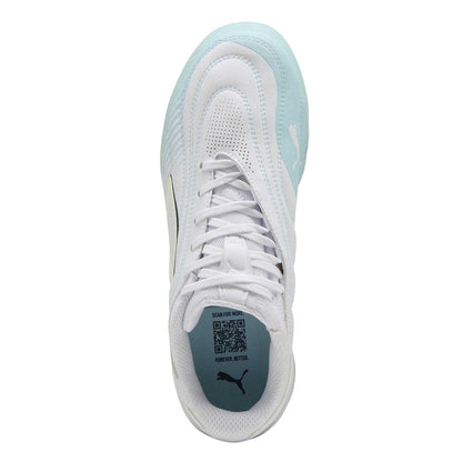 Puma White-Aqua - Lifestyle - Puma Mens Ibero V Indoor Football Shoes