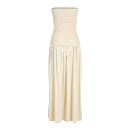 Alabaster - Back - JJXX Womens-Ladies Bandeau Slip Dress