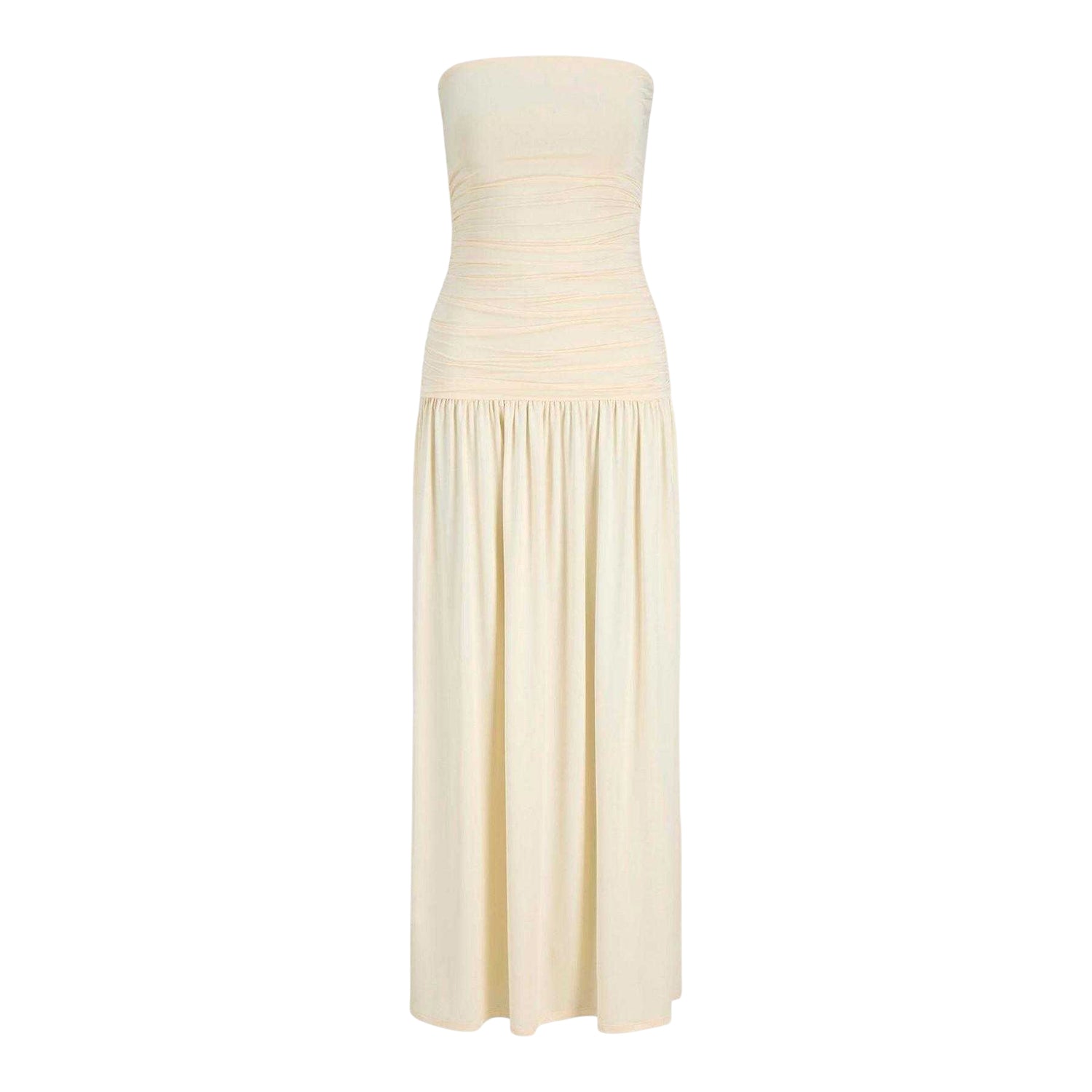 Alabaster - Front - JJXX Womens-Ladies Bandeau Slip Dress