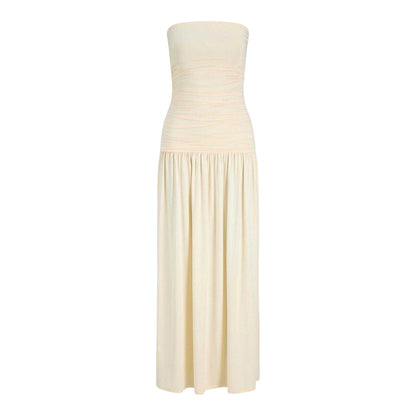 Alabaster - Front - JJXX Womens-Ladies Bandeau Slip Dress