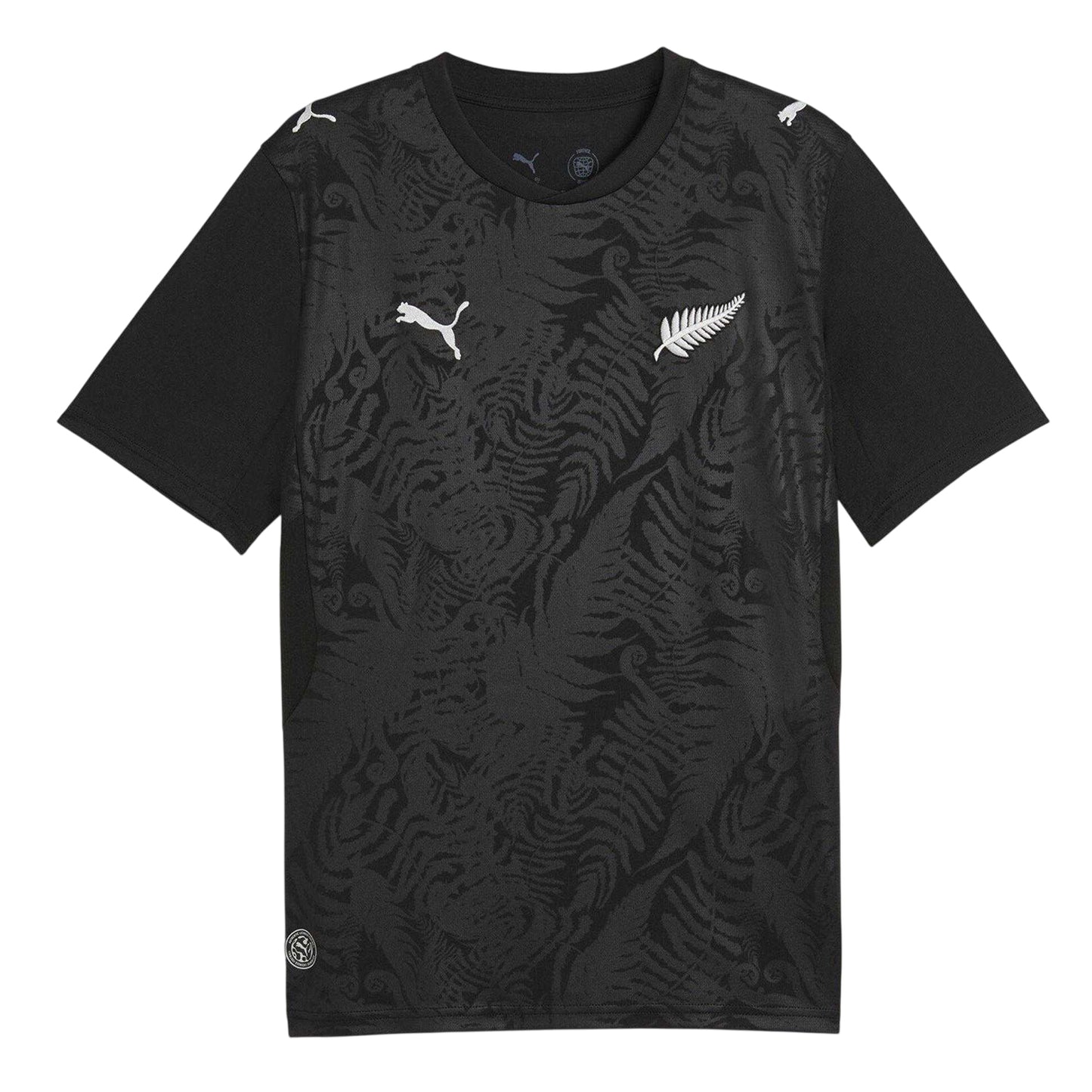 Black-Silver - Front - Puma Mens World Cup 2026 New Zealand Home Shirt