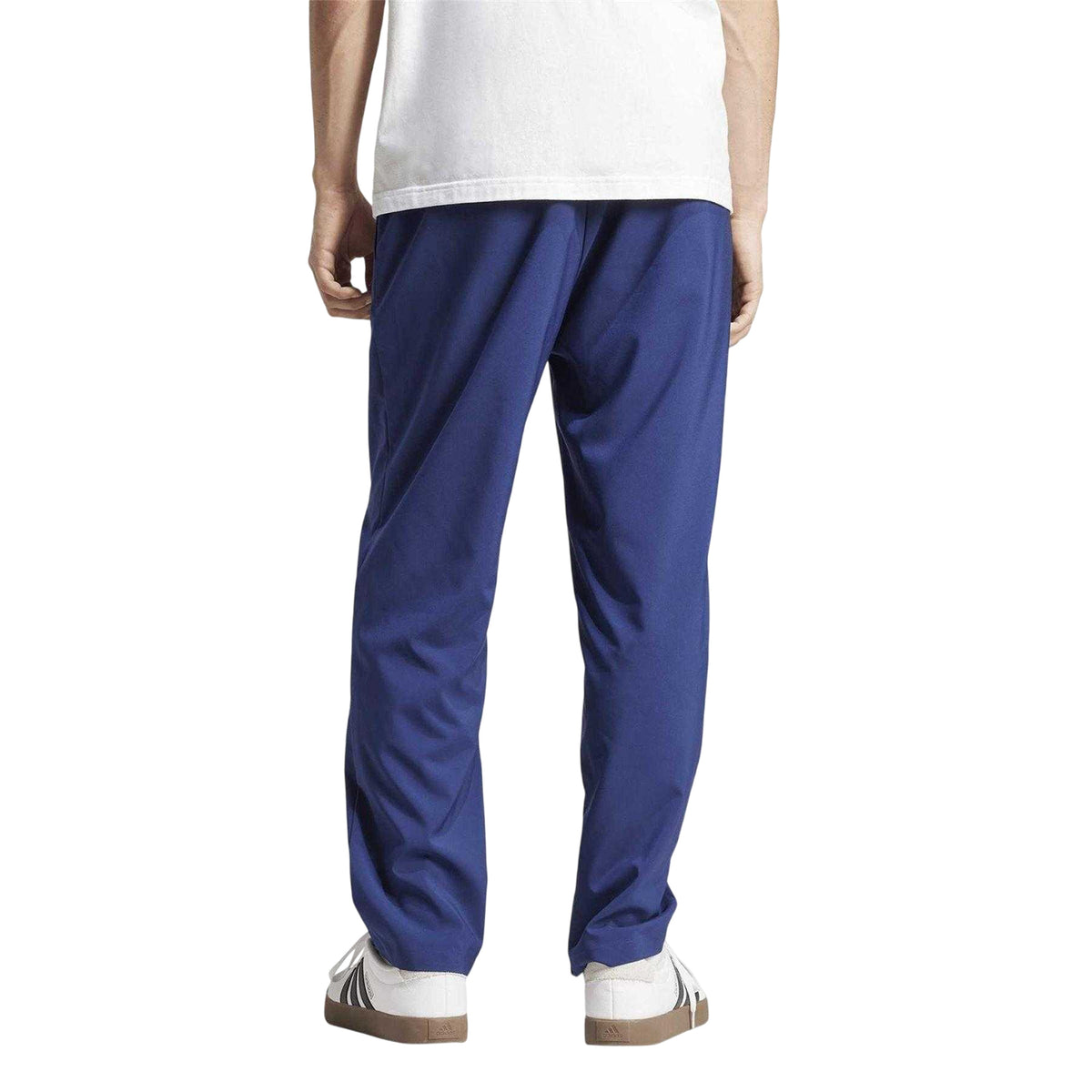 Dark Blue-White - Back - Adidas Mens Studio Lounge Joggers