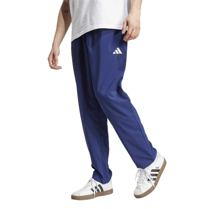 Dark Blue-White - Side - Adidas Mens Studio Lounge Joggers