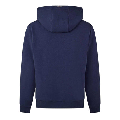 Navy - Back - Belier Mens Premium Jersey Hoodie
