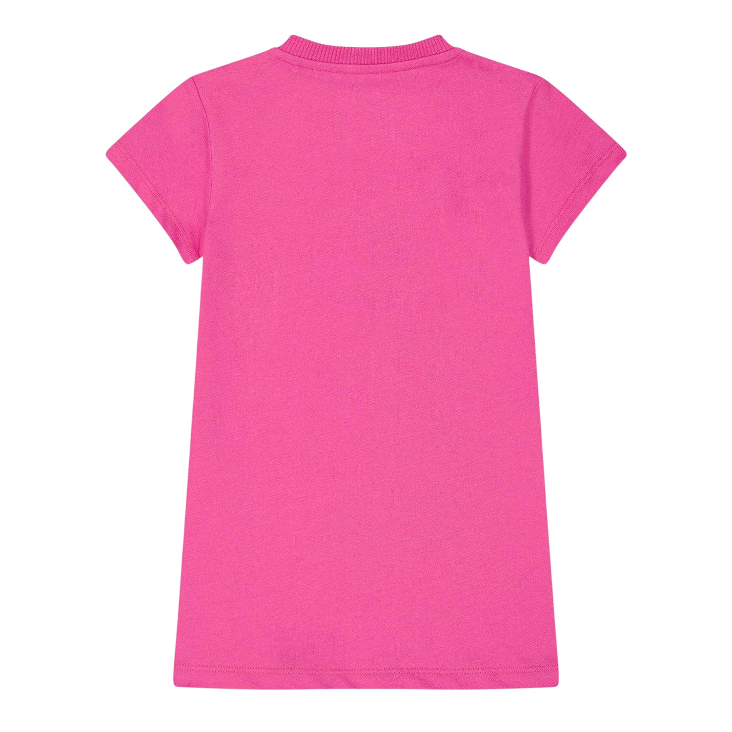 Azalea Pink - Back - Moschino Girls Teddy Bear Sweatshirt Dress