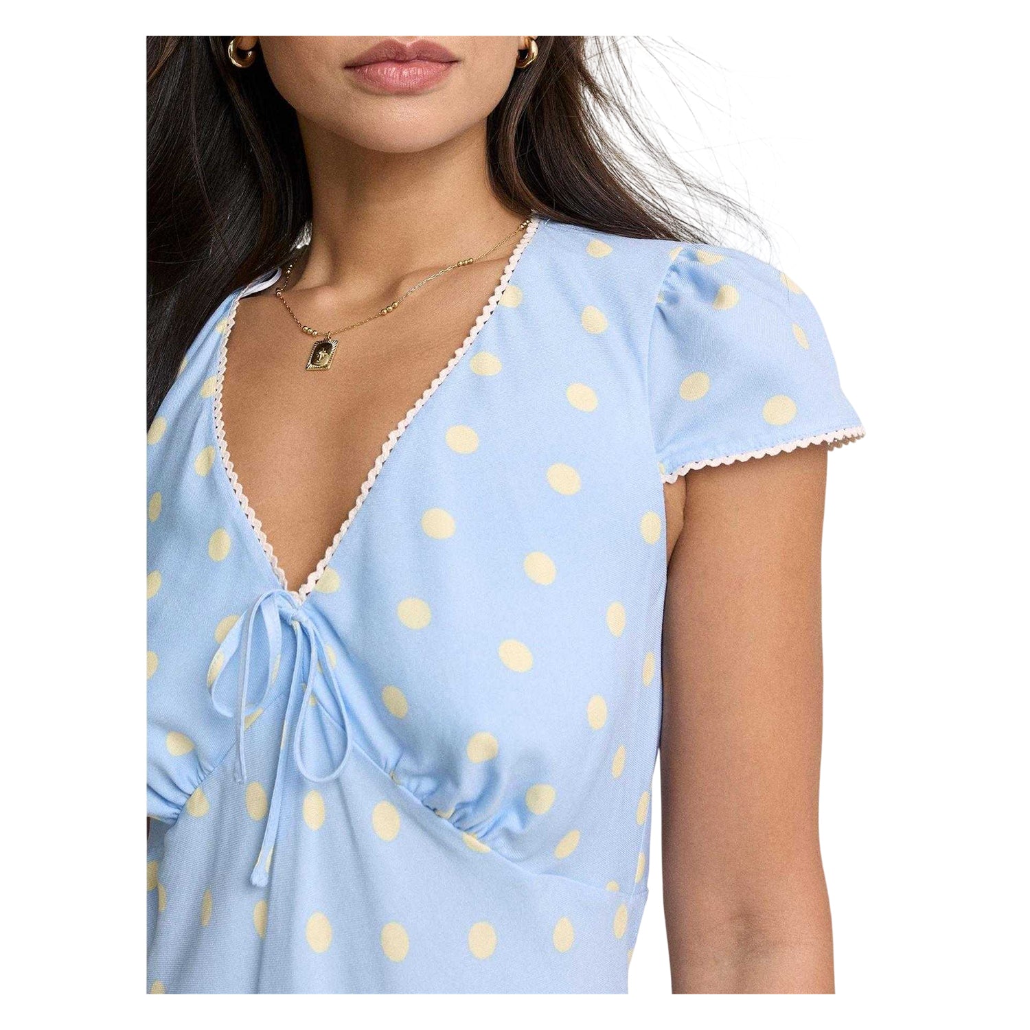 Blue - Lifestyle - Nobody´s Child Womens-Ladies Rosa Polka Dot Mini Dress