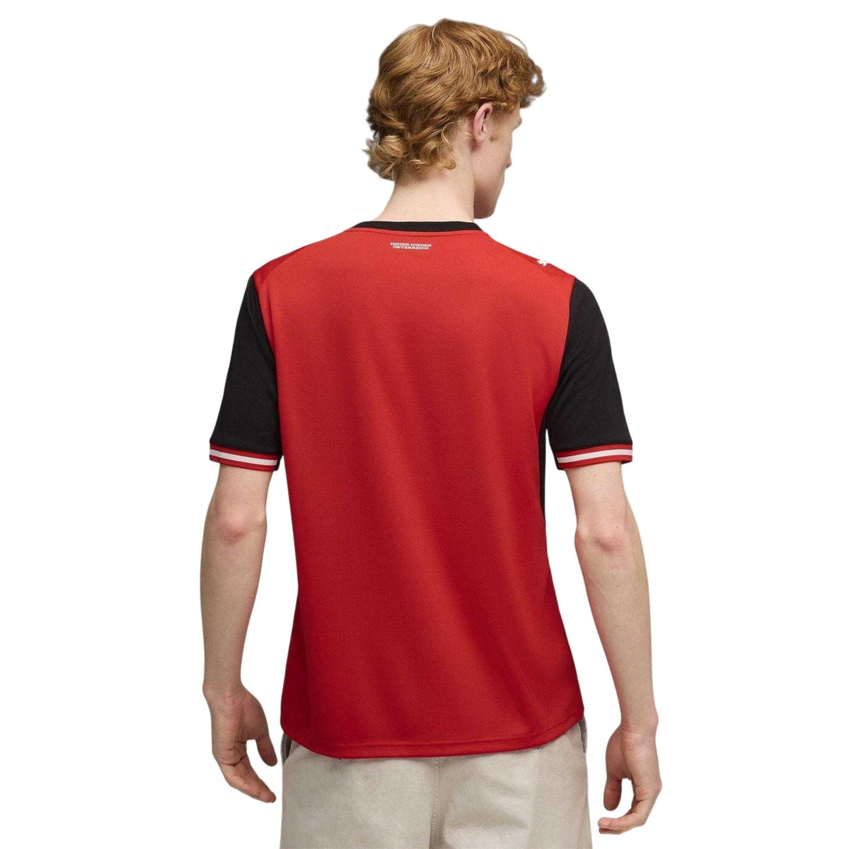 Red-Black - Pack Shot - Puma Mens World Cup 2026 Austria FC Home Shirt