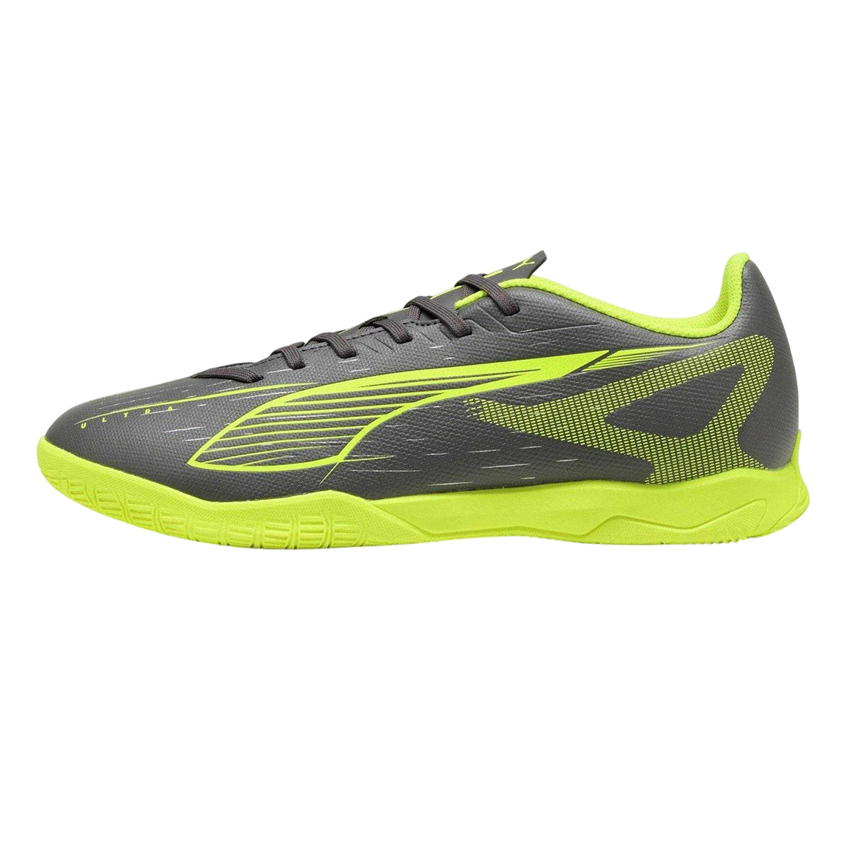 Matted Silver - Back - Puma Mens Ultra 5 Play IT Non Marking Indoor Football Shoes