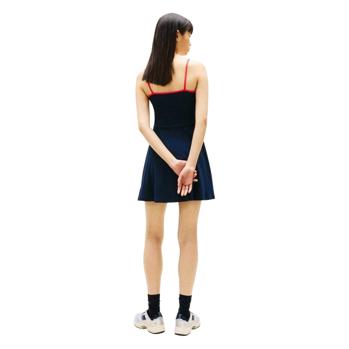 Navy - Back - Tommy Jeans Womens-Ladies Strappy Mini Dress