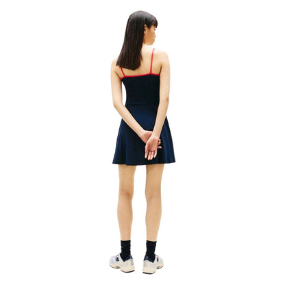 Navy - Back - Tommy Jeans Womens-Ladies Strappy Mini Dress