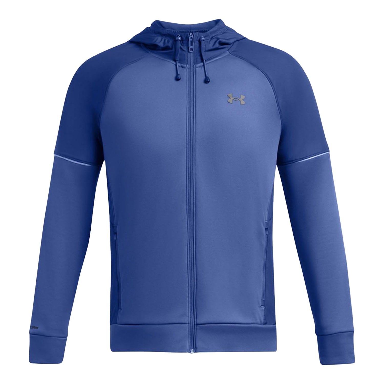 Blue - Front - Under Armour Mens Storm Fleece Full Zip Hoodie