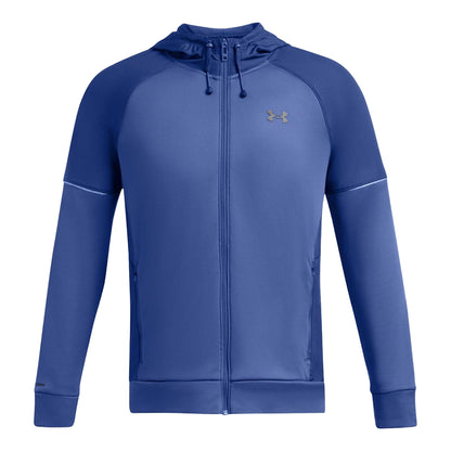 Blue - Front - Under Armour Mens Storm Fleece Full Zip Hoodie