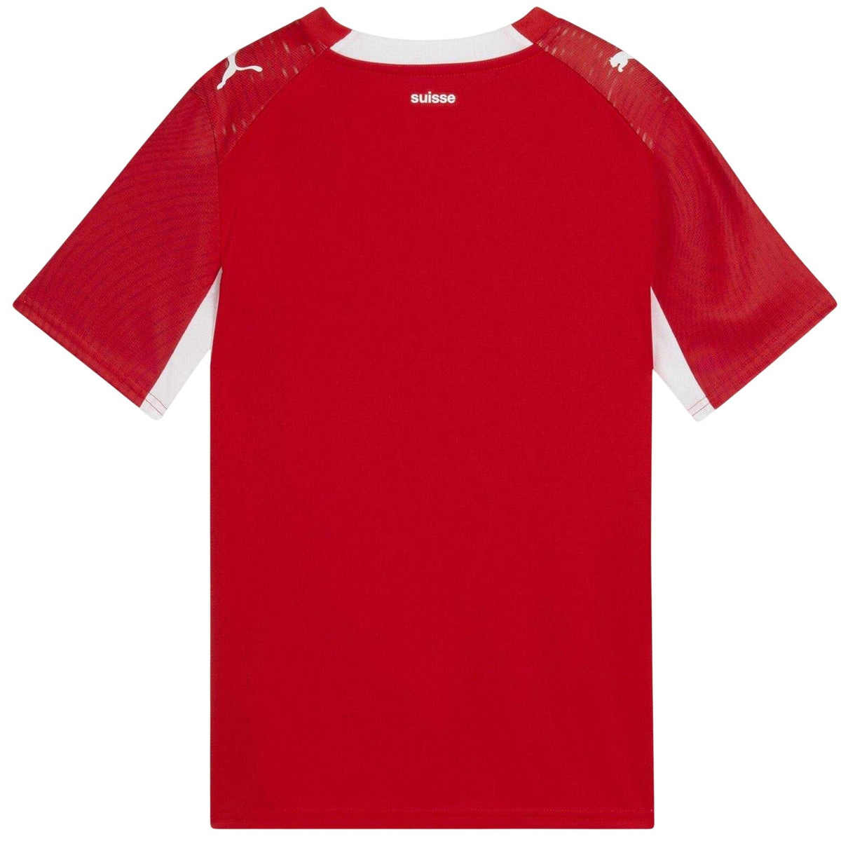 Red-White - Back - Puma Childrens-Kids World Cup 2026 Switzerland FC Home Shirt