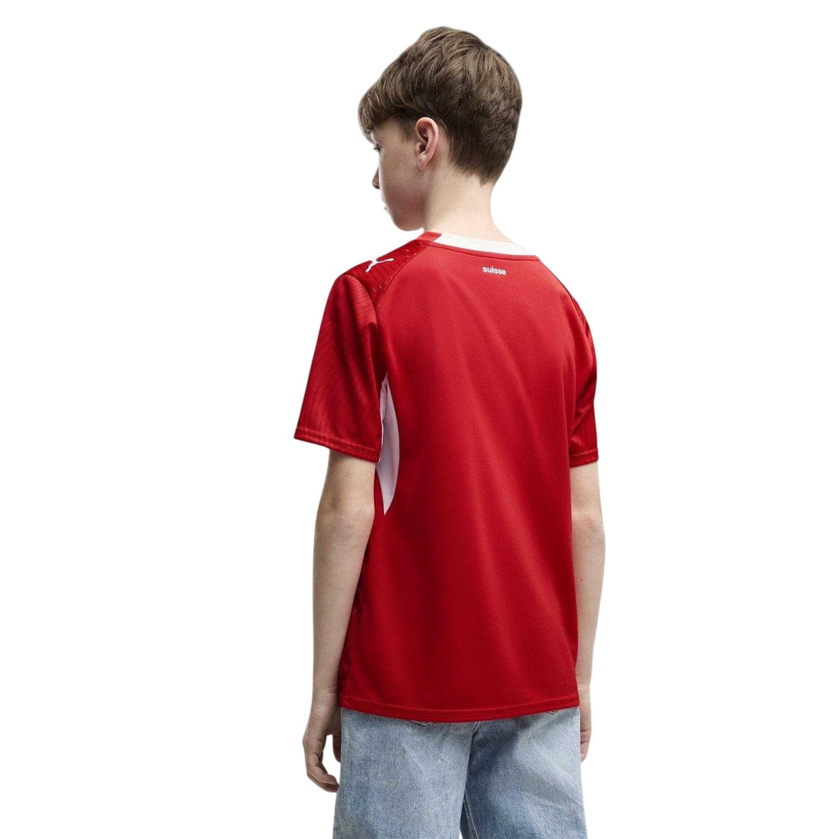 Red-White - Lifestyle - Puma Childrens-Kids World Cup 2026 Switzerland FC Home Shirt