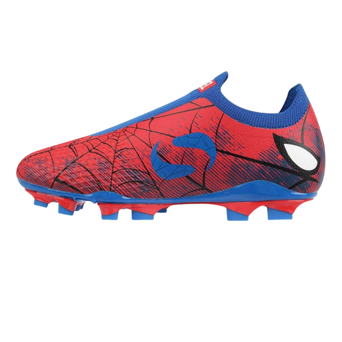 Red-Blue - Back - Spider-Man Childrens-Kids Sondico Blaze Firm Ground Football Boots