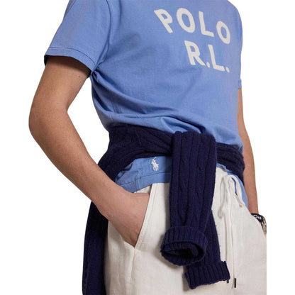 Bristol Blue - Side - Ralph Lauren Mens Polo Crew Neck T-Shirt