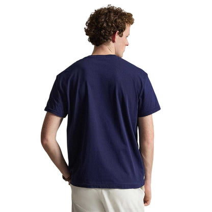 Navy - Back - Ralph Lauren Mens Polo Crew Neck T-Shirt