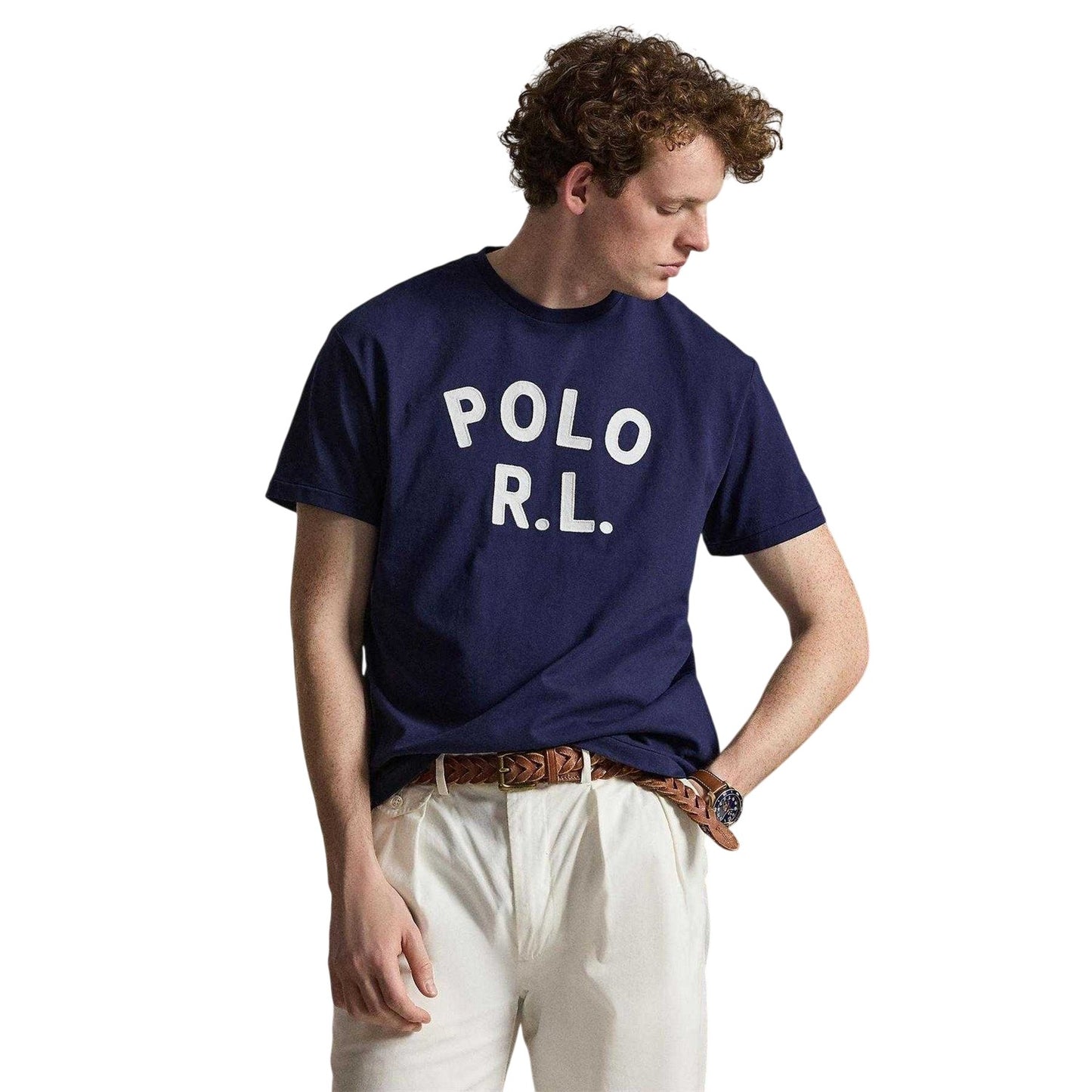 Navy - Lifestyle - Ralph Lauren Mens Polo Crew Neck T-Shirt