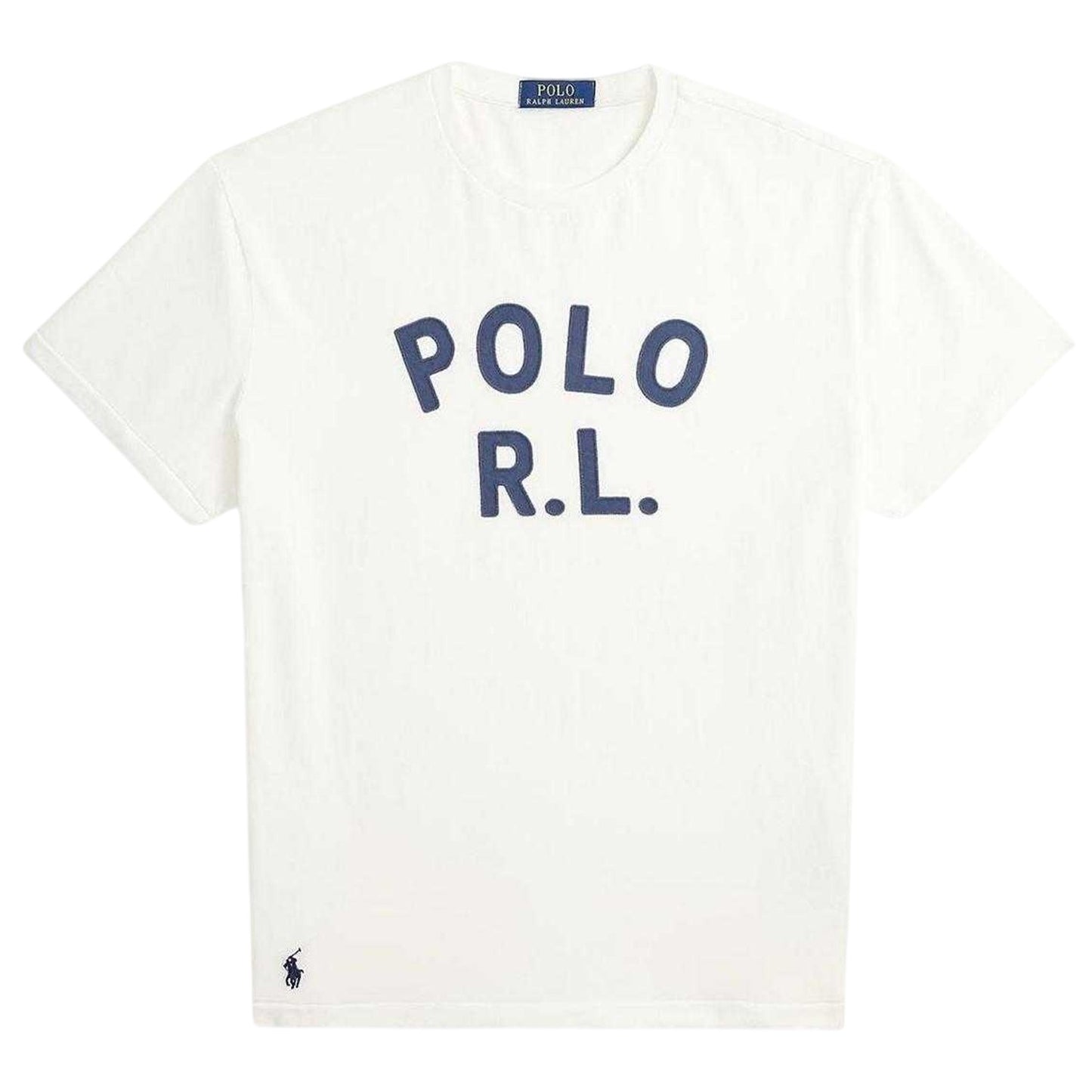 White - Front - Ralph Lauren Mens Polo Crew Neck T-Shirt