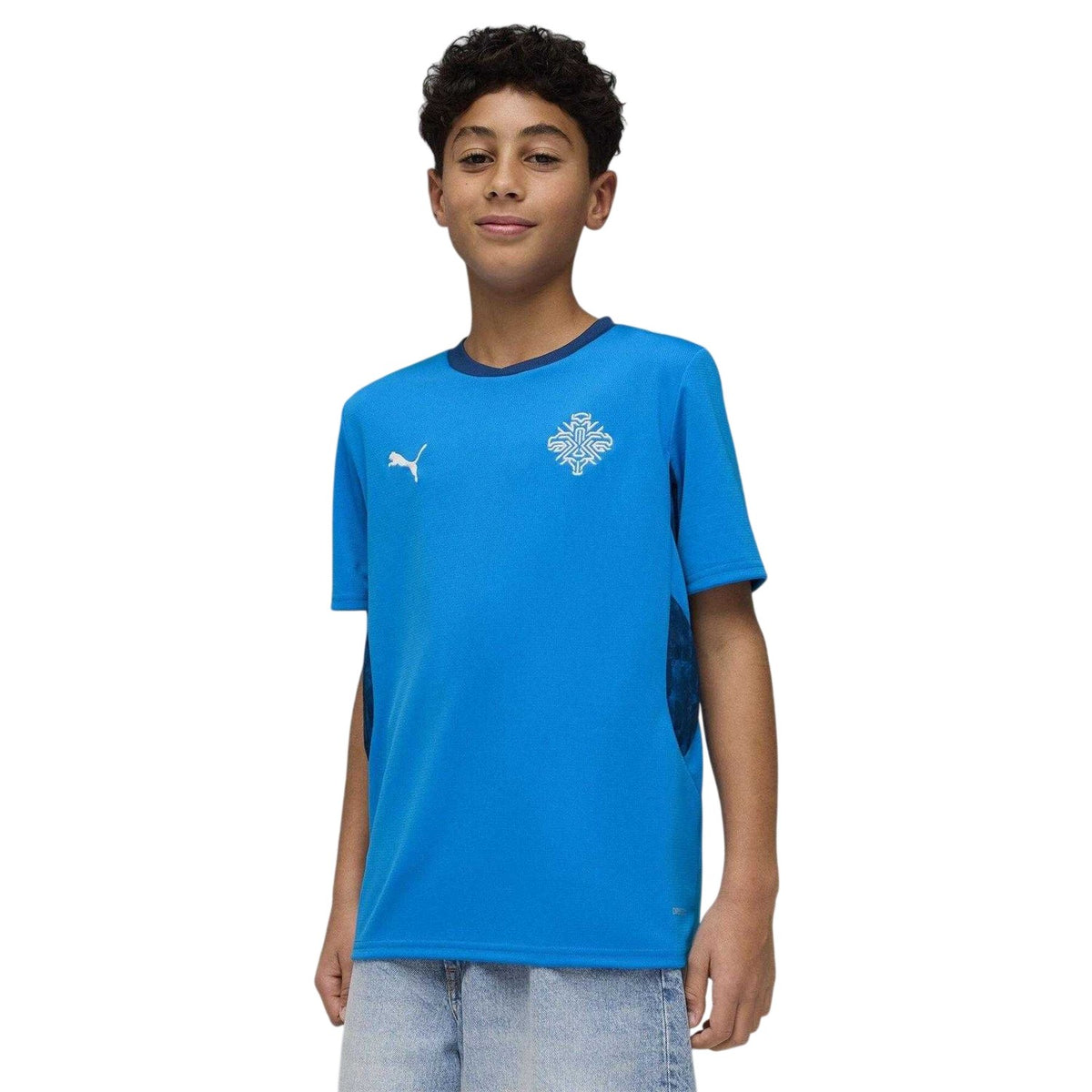 Blue-White - Lifestyle - Puma Childrens-Kids World Cup 2026 Iceland Home Shirt