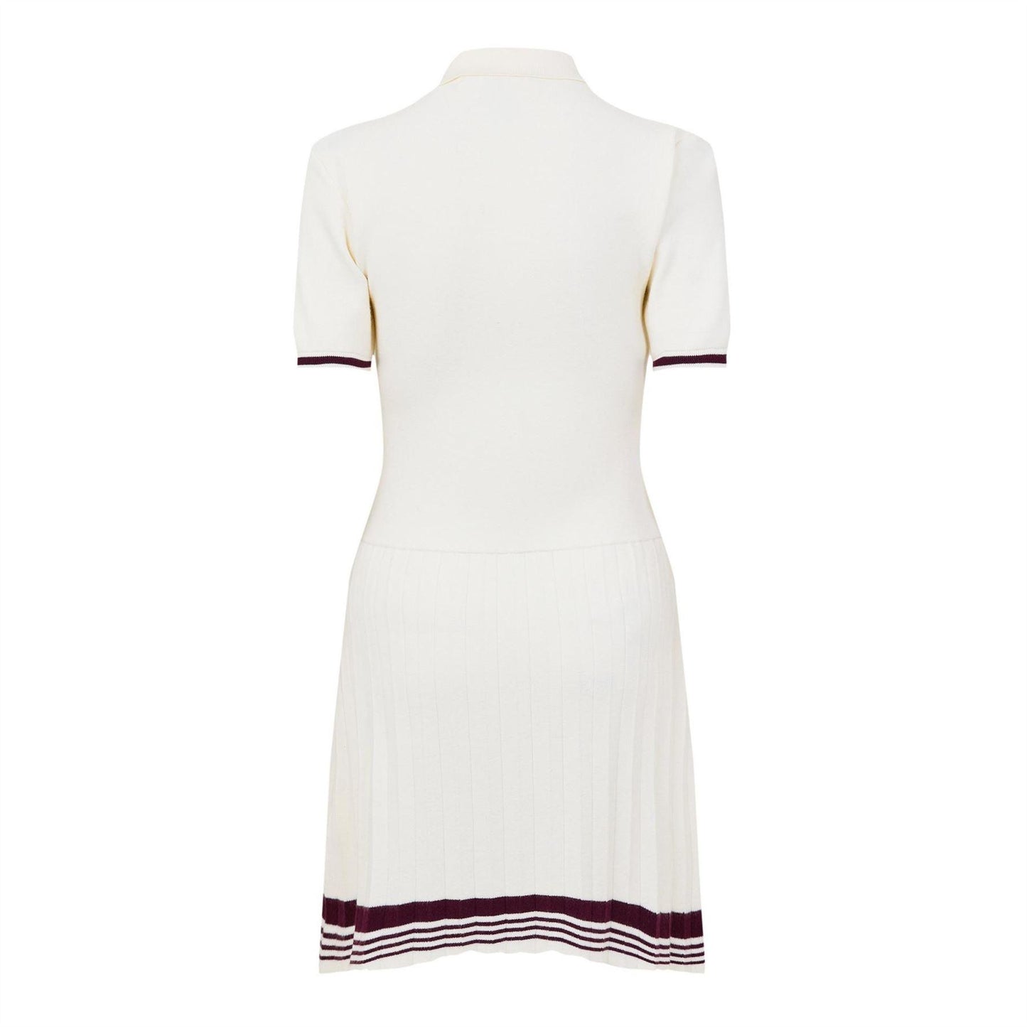 White - Back - Slazenger Womens-Ladies Off-Court Embroidered Logo Mini Dress