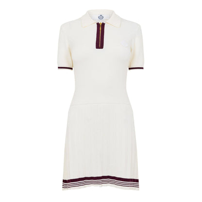 White - Front - Slazenger Womens-Ladies Off-Court Embroidered Logo Mini Dress