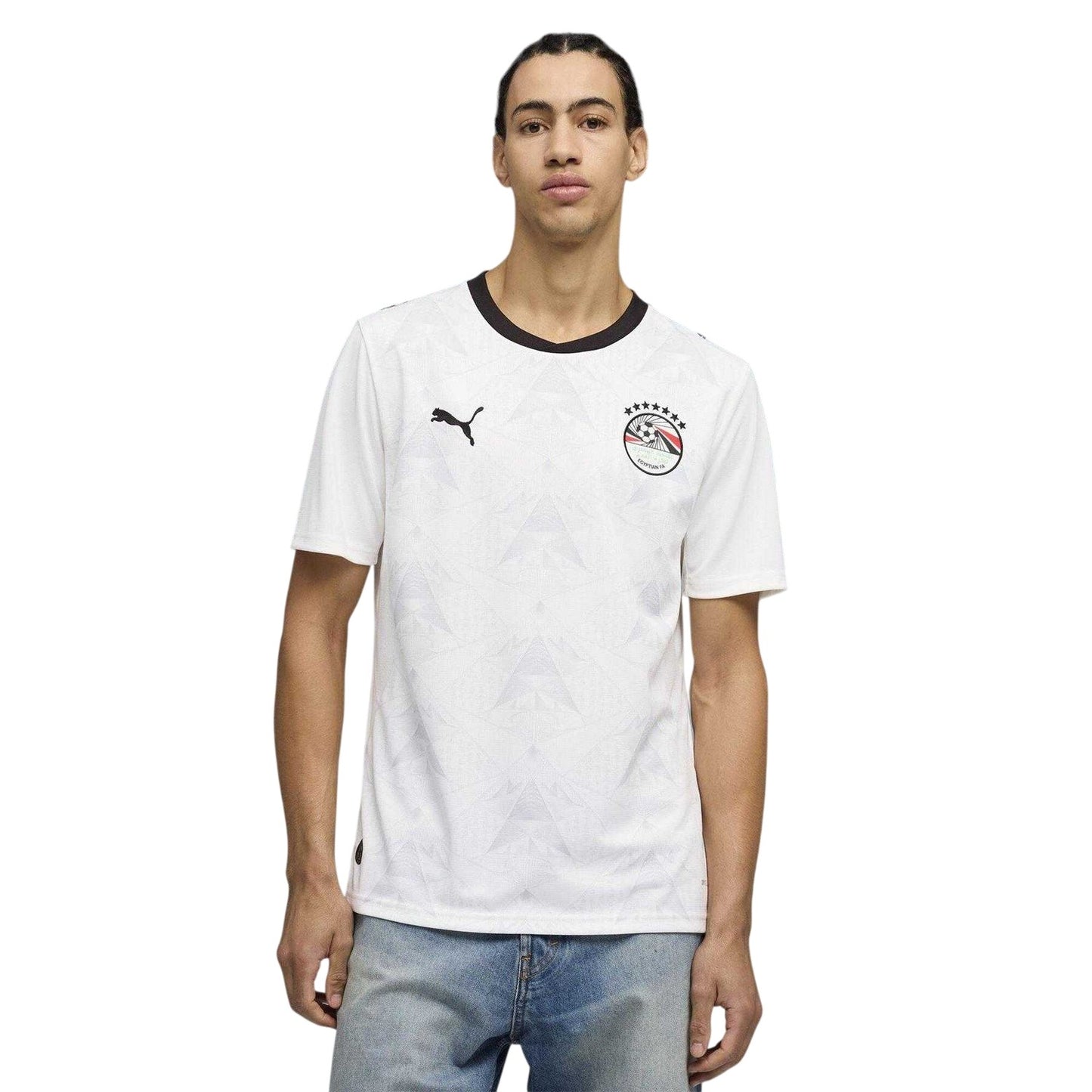 White-Green - Side - Puma Mens World Cup 2026 Egyptian Away Shirt