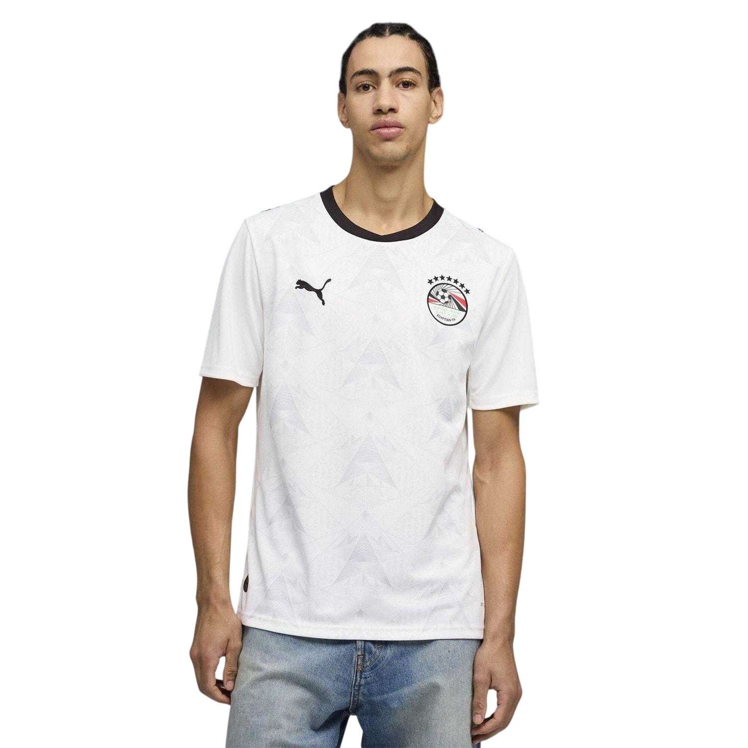 White-Green - Side - Puma Mens World Cup 2026 Egyptian Away Shirt
