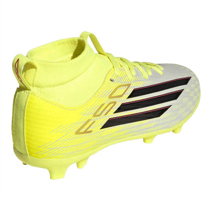Solar Yellow - Back - Adidas Childrens-Kids League Multi Ground Football Boots