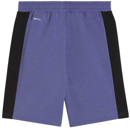 Blue - Back - Puma Childrens-Kids Active Graphic Sweat Shorts