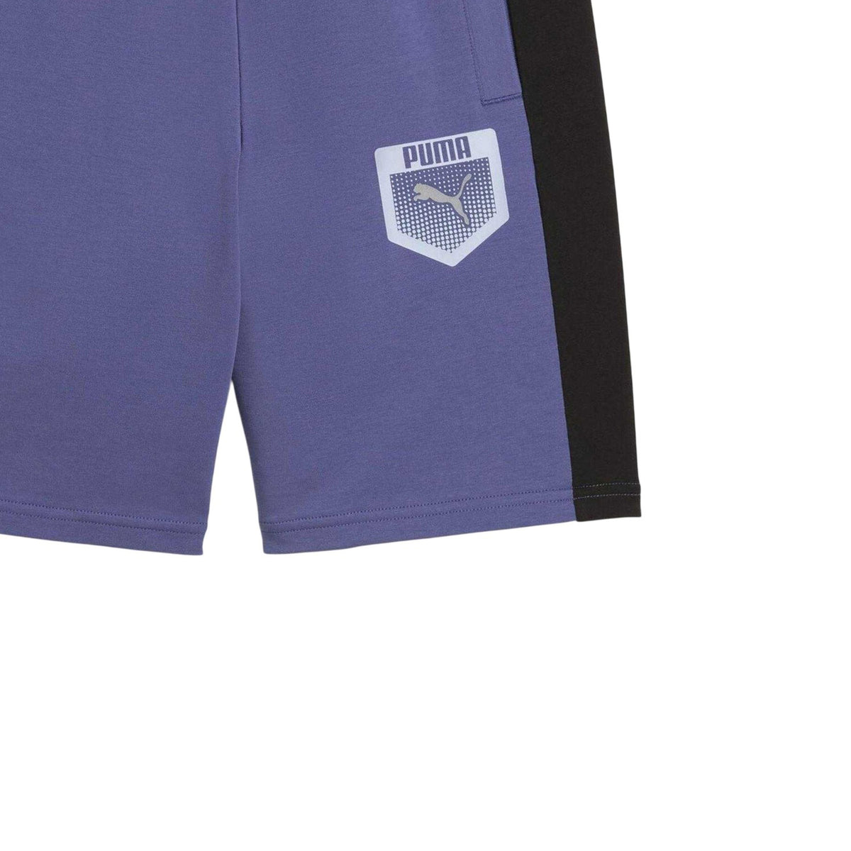 Blue - Side - Puma Childrens-Kids Active Graphic Sweat Shorts