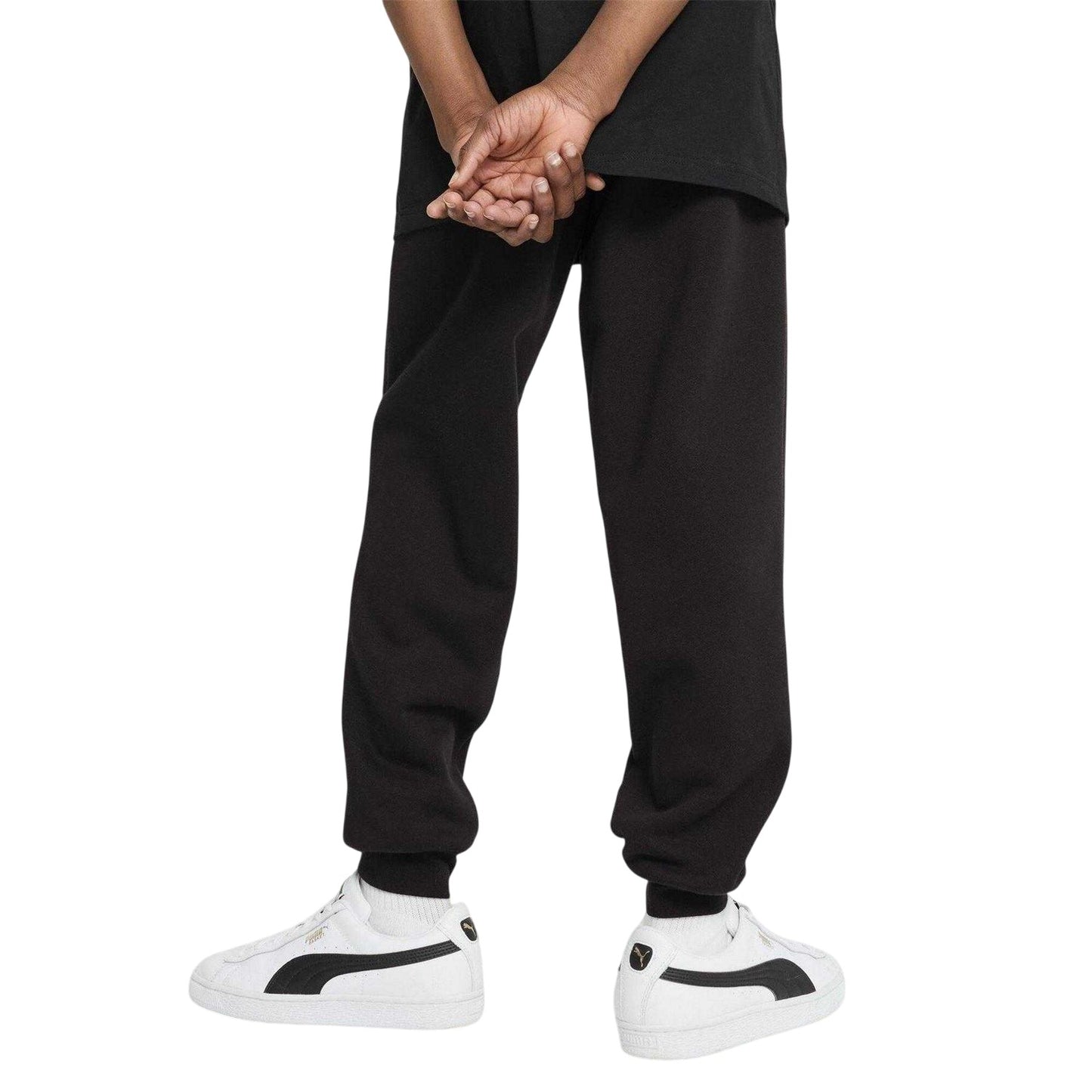 Black - Side - Puma Childrens-Kids No.1 Sweatpants
