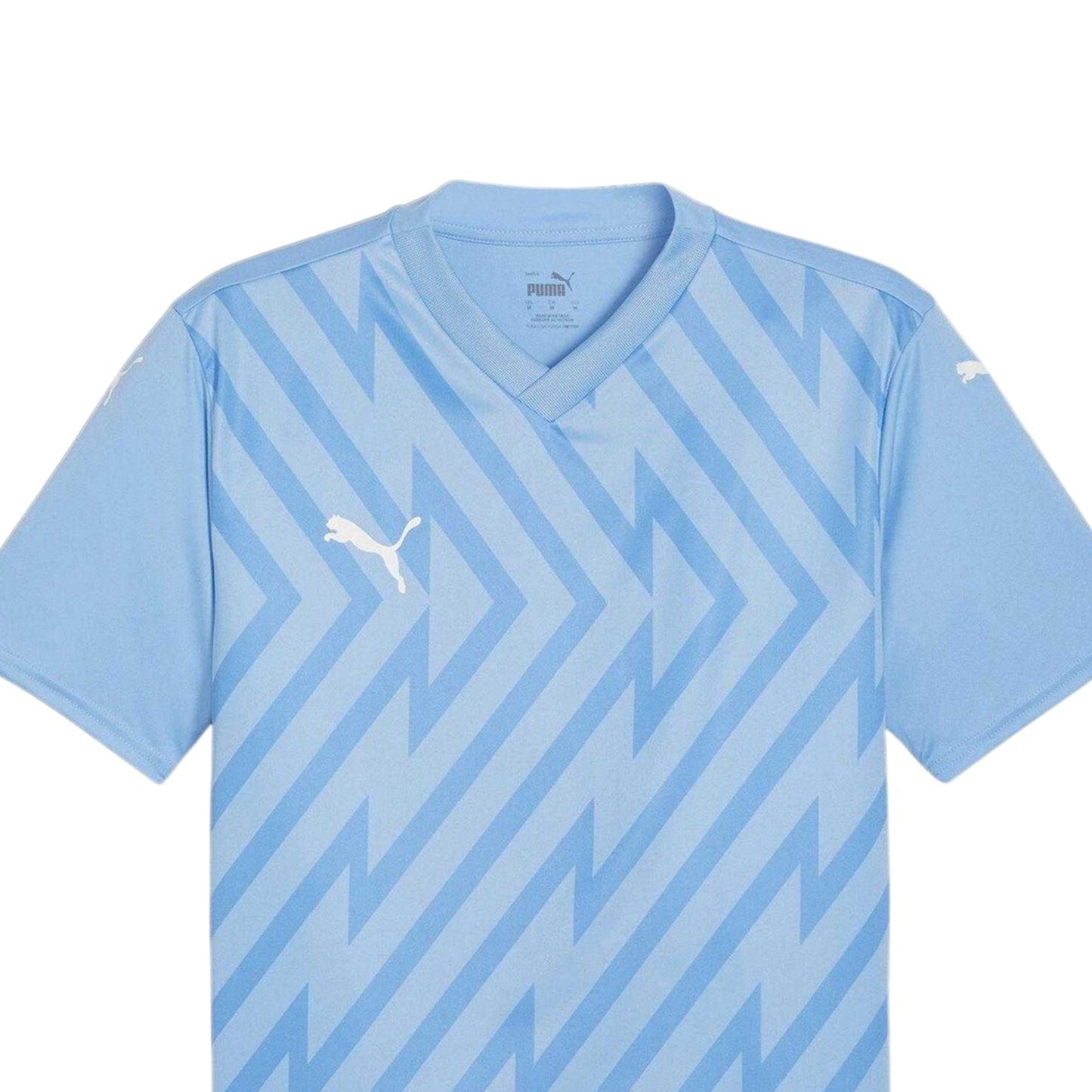 Light Blue-White - Side - Puma Mens Teamglory Jersey T-Shirt