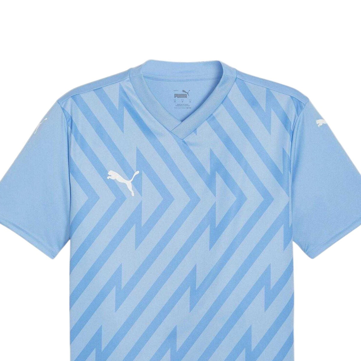 Light Blue-White - Side - Puma Mens Teamglory Jersey T-Shirt