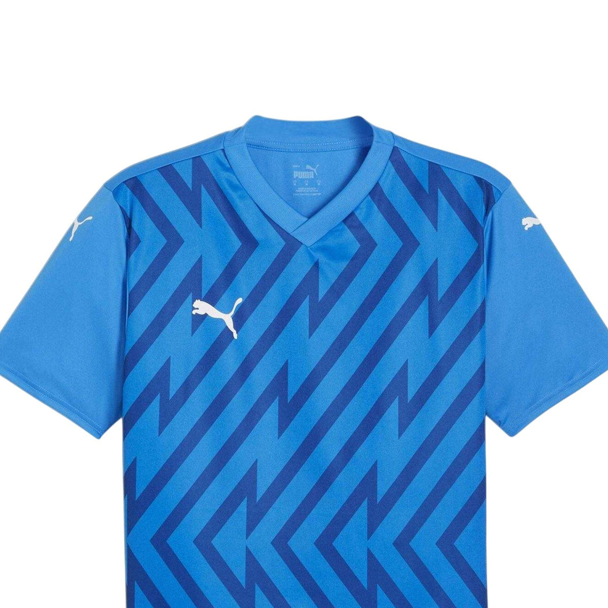Blue-White - Side - Puma Mens Teamglory Jersey T-Shirt