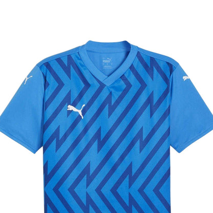 Blue-White - Side - Puma Mens Teamglory Jersey T-Shirt